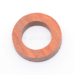 Unfinished Sandalwood Ring Blank, for Inlay Ring Jewelry Making, Light Salmon, 28x6~6.5mm, Inner Diameter: 17.5mm(WOOD-WH0107-30B-04)