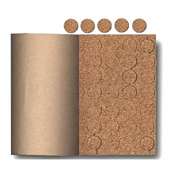 Cork Insulation Roll, for Coaster, with Adhesive Back, Wall Decoration, Party and DIY Crafts Supplies, Flat, Peru, 1.5x0.1cm(AJEW-WH0261-51)