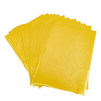 PET Stamping Hot Foil Paper, Transfer Foil Paper, Elegance Laser Printer Craft Paper, Gold, 290x207x0.02mm, 50 sheets/bag