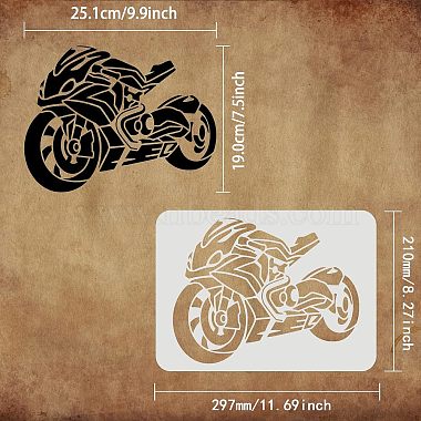 Large Plastic Reusable Drawing Painting Stencils Templates(DIY-WH0202-444)-2