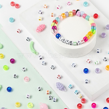 Kit de perles et pendentifs pour la fabrication de bijoux à bricoler soi-même(DIY-FS0001-99)-5