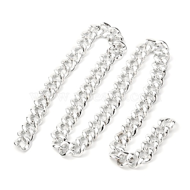 Silver Plastic Curb Chains Chain