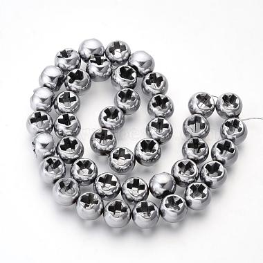 Electroplate Non-magnetic Synthetic Hematite Beads(G-Q486-76H)-2