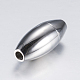 304 Stainless Steel Pointed Magnetic Clasps with Glue-in Ends(STAS-F132-43P-2mm)-1