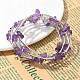 Natürliche Amethyst-Chip-Warp-Armbänder(BJEW-JB01517-02)-1