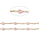 Brass Enamel Heart Link Chains(CHC-C003-04G)-2