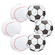 ensemble de lanternes en papier en forme de football(DIY-WH0259-39)-1
