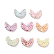 Plastics Beads, Craft Beads, Heart, Mixed Color, 9x11.5x3.5mm, Hole: 1.8mm, 2083pcs/500g(KY-B004-03A)