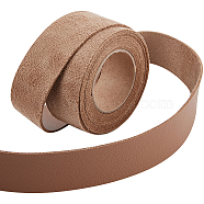 2M PVC Imitation Leather Ribbons, for Clothes, Bag Making, Coconut Brown, 25mm, about 2.19 Yards(2m)/Roll(SRIB-WH0011-126B-03)