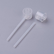 Plastic Pump, Clear, 58mm, Tube: 49.6x2.5mm, Head: 14.65x12.85mm, 10pcs/bag(TOOL-WH0117-08)