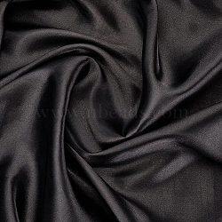 Polyester Grosgrain Fabric, for DIY Gift Packing, Lined with Gift Box, Black, 59-1/8 inch(1500mm)(OCOR-WH0020-13A)