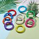 11Pcs 11 Color Imitation Gemstone Acrylic Curved Tube Chunky Stretch Bracelets Set for Women(BJEW-JB08136)-2