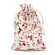 Christmas Theme Cotton Fabric Cloth Bag(ABAG-H104-B18)-1