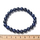 Natural Lapis Lazuli(Dyed) Bead Stretch Bracelets(BJEW-K212-B-047)-4