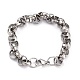 Tarnish Resistant 304 Stainless Steel Rolo Chain Bracelets(BJEW-Z011-02P)-1