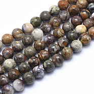 Natural Pietersite Strands, Round, 6mm, Hole: 1mm, about 62pcs/strand, 15.3 inch(39cm)(G-G764-46-6mm)