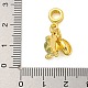 Rack Plating Brass & Resin European Dangle Charms(KK-I718-22G)-3