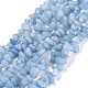 Dyed Natural Aquamarine Beads Strands(G-G011-12)-1