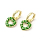 Heart Real 18K Gold Plated Brass Dangle Hoop Earrings(EJEW-L268-038G-03)-1