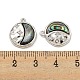 Brass Micro Pave Clear Cubic Zirconia Pendants(KK-L211-017P-02)-3