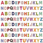 4 Bags Alloy Enamel Alphabet Beads, for Personalized Name Necklaces Making, Letter A~Z, Total: 26pcs/bag(ENAM-SC0007-70)