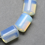 Opalite Column Beads Strands, Alice Blue, 14x10mm, Hole: 1mm, about 28pcs/strand, 15.7 inch(G-S115-02)