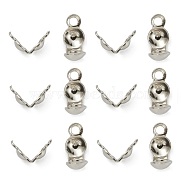 304 Stainless Steel Bead Tips, Calotte Ends, Clamshell Knot Cover, Stainless Steel Color, 6x3mm, Hole: 1mm(STAS-G127-06P)