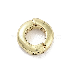 Brass Spring Gate Rings, Long-Lasting Plated, Lead Free & Cadmium Free, Ring, Real 18K Gold Plated, 7mm, Hole: 2mm, Inner Diameter: 4mm(KK-M293-53G)