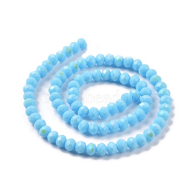galvanoplastie opaques couleur unie perles de verre brins(X1-EGLA-A034-P8mm-L11)-2