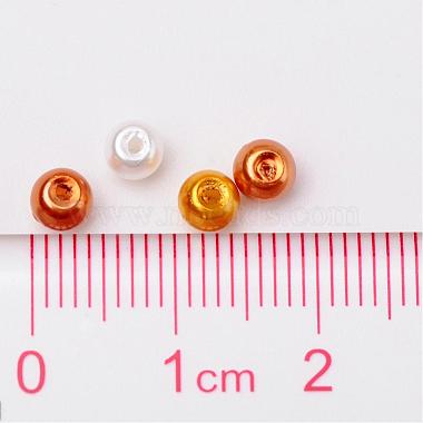 Caramel Mix Pearlized Glass Pearl Beads(HY-X006-4mm-02)-4