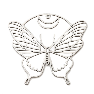 Stainless Steel Color Butterfly 201 Stainless Steel Pendants
