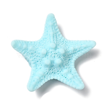 Light Sky Blue Starfish Resin Cabochons