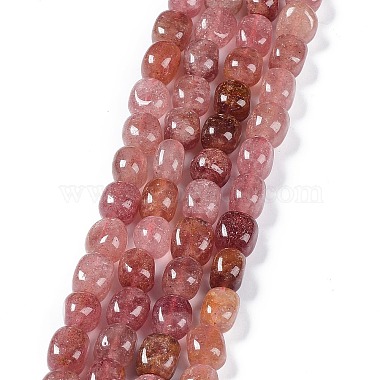 Nuggets Strawberry Quartz Beads