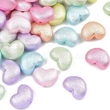 Textured Opaque ABS Imitation Pearl Beads(MACR-K361-14)-1