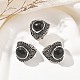 Natural Obsidian Adjustable Rings(RJEW-I108-03AS-12)-1