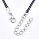 Вощеный шнур ожерелье материалы(NCOR-T001-01)-3