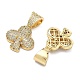 Brass Micro Pave Cubic Zirconia Pendants(KK-P345-17G-06)-2
