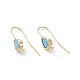 Real 18K Gold Plated Brass Earring Hooks(KK-B060-07G-01)-1