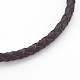 Création de bracelet tressée en cuir(MAK-L018-05E)-2