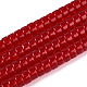 透明なガラスビーズストランド(GLAA-N028-3x6mm-02)-1