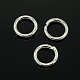 Silver Color Plated Alloy Jump Rings Jewelry Findings(X-PALLOY-I035-8mm-S)-2