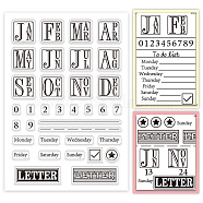 Custom PVC Plastic Clear Stamps, for DIY Scrapbooking, Photo Album Decorative, Cards Making, Letter, 160x110mm(DIY-WH0618-0007)