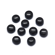 Natural Obsidian Cabochons, Half Round/Dome, 4x1.5~2.5mm(X-G-O175-23-12)