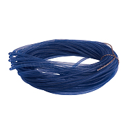 Mesh Tubing, Plastic Net Thread Cord, Prussian Blue, 8mm, about 30yards/bundle(PNT-PH0001-01)