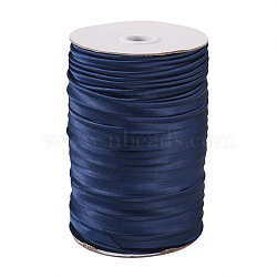 Polyester Fiber Ribbons, Prussian Blue, 3/8 inch(11mm), 100m/roll(OCOR-TAC0009-08B)