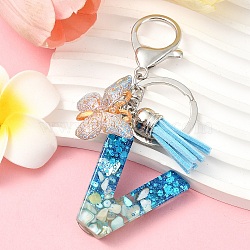 Resin & Acrylic Keychain, with Alloy Clasp and Rings, 100mm(X1-KEYC-YW00127-22)