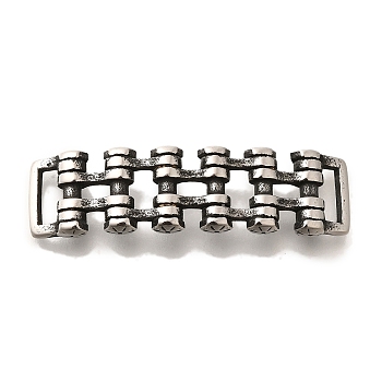 304 Stainless Steel Connector Charms, Chain Links, Antique Silver, 11x39x5.5mm, Hole: 7x2mm