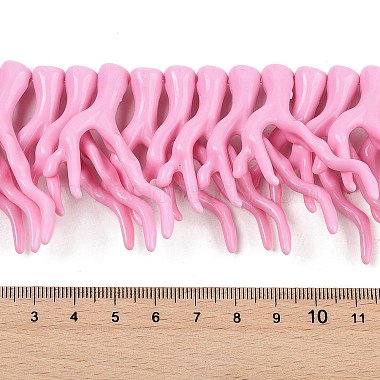 Opaque Acrylic Imitation Coral Beads Strands(SACR-P033-02A-02)-4