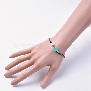 Vachette réglable cordon en cuir bracelets multi-brins(BJEW-JB04638)-5