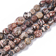Chapelets de perles de jaspe en peau de léopard naturel(G-S363-032)-1